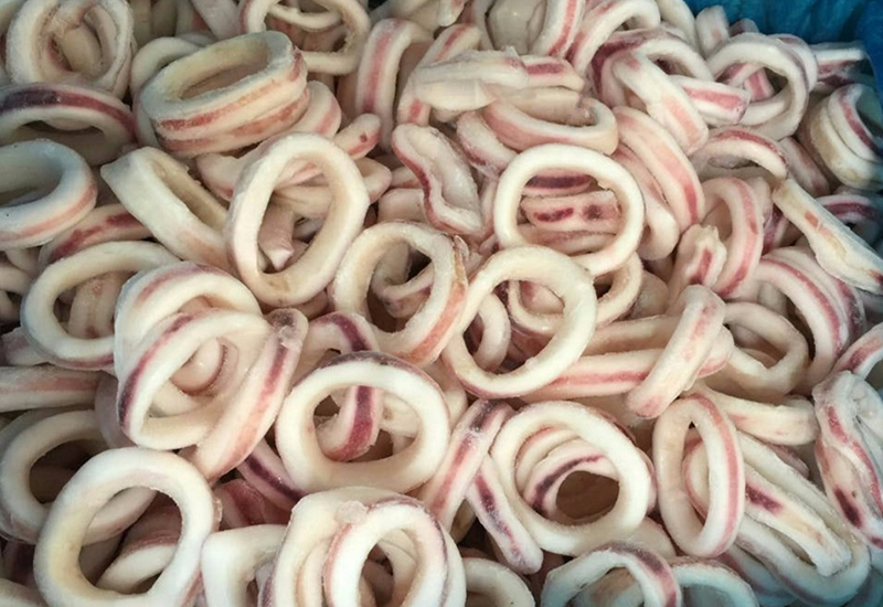 Frozen Blanched Squid Ring With Skin